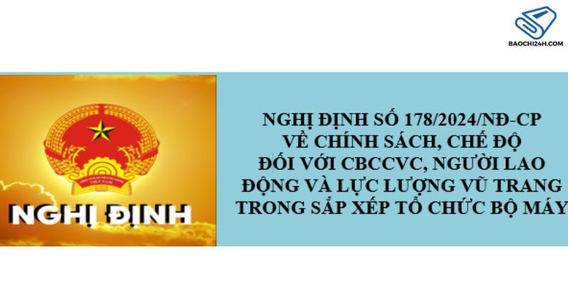 Trường hợp loại trừ áp dụng Nghị định 178/2024/NĐ-CP