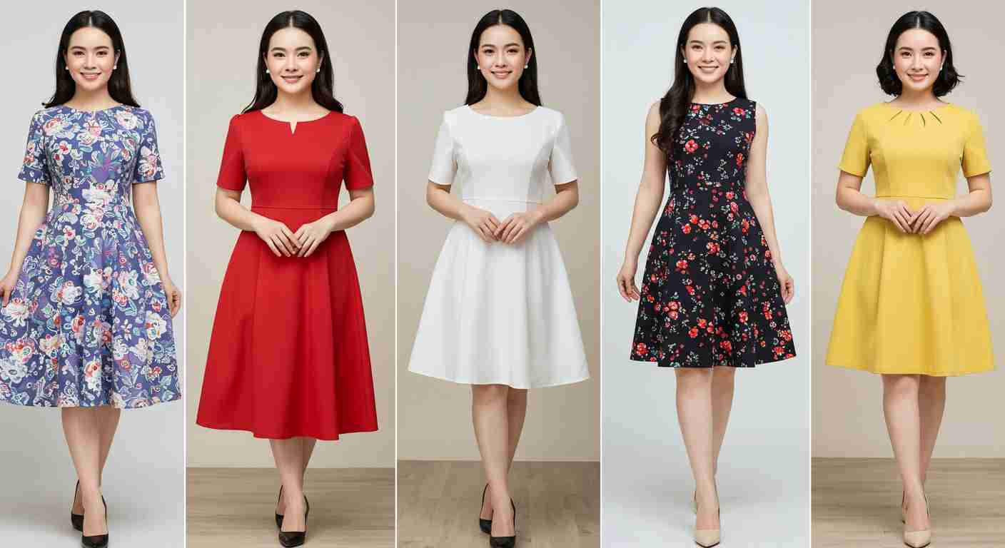 Ảnh minh họa cho Chọn Váy Đầm Theo Dáng Người